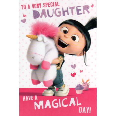 Special Daughter Agnes & Fluffy Unicorn Minions Card  £2.69