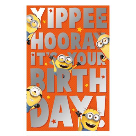 Yippee Hooray Minions Happy Birthday Card  £2.69