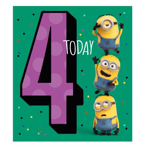 4 Today Minions 4th Birthday Card  £2.10