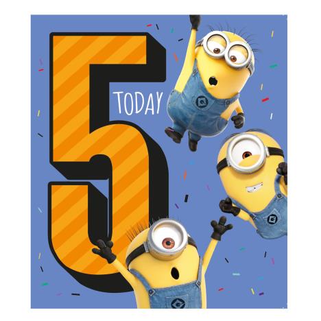 5 Today Minions 5th Birthday Card  £2.10