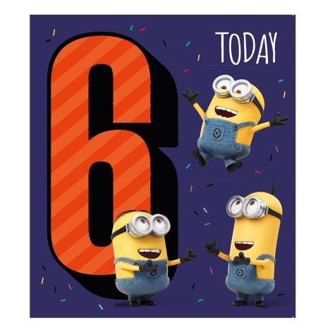 6 Today Minions 6th Birthday Card  £2.10