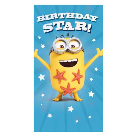 Birthday Star Minions Birthday Card  £2.10