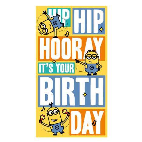 Hip Hip Hooray Minions Birthday Card  £2.10