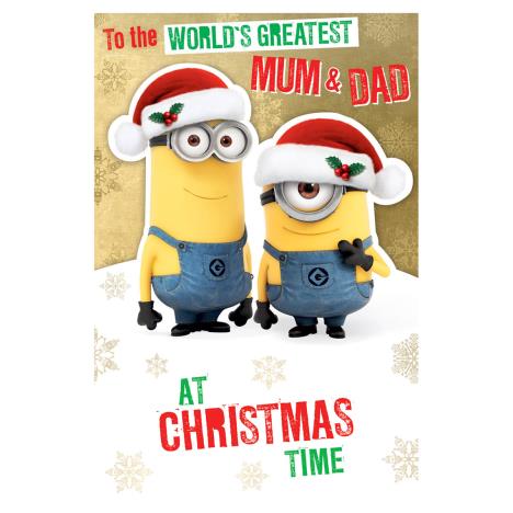 Minions Mum & Dad Christmas Card  £2.39