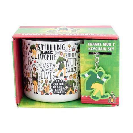 Elf Christmas Mug & Enamel Keyring  £12.99