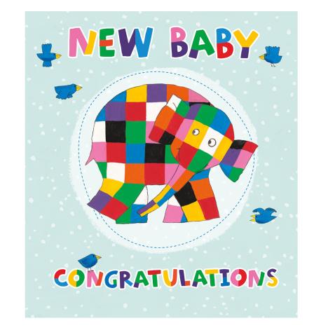 Elmer The Elephant New Baby Card  £2.10