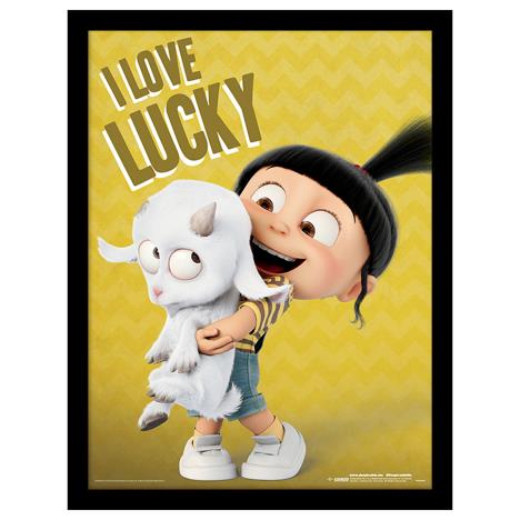 Despicable Me I Love Lucky Framed Print (30 x 40cm)  £14.99