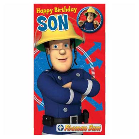 Son Fireman Sam Birthday Card with Badge  £2.39