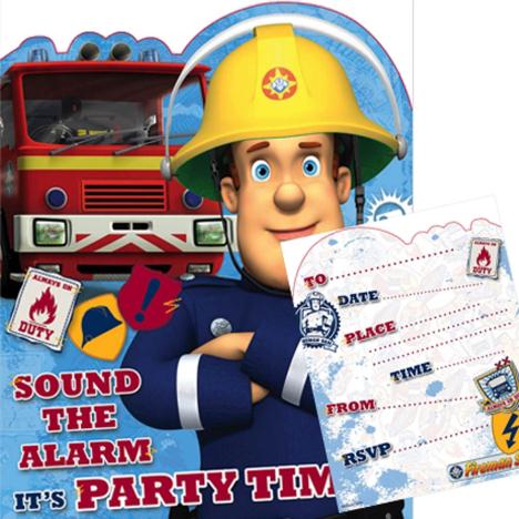 Fireman Sam Sound The Alarm Party Invitations (Pack of 10)  £2.99