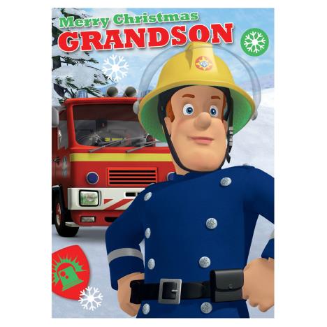 Fireman Sam Grandson Christmas Card  £1.65