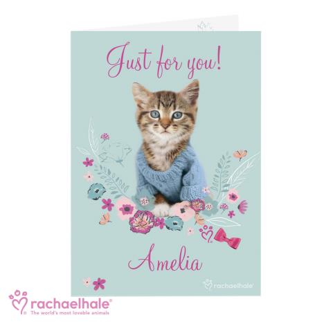 Personalised Rachael Hale Cute Kitten Card   £3.99