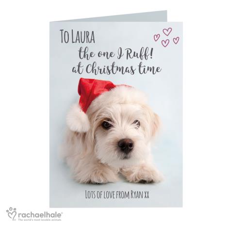 Personalised Rachael Hale Terrier Christmas Card   £3.99