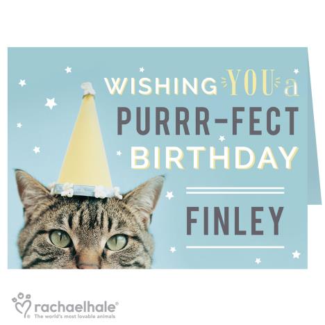 Personalised Rachael Hale Purr-fect Birthday Card   £3.99