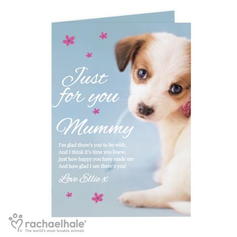 Personalised Rachael Hale Just for You Puppy Card   £3.99