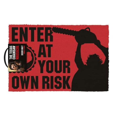 Texas Chainsaw Massacre Enter At Own Risk Doormat  £16.99