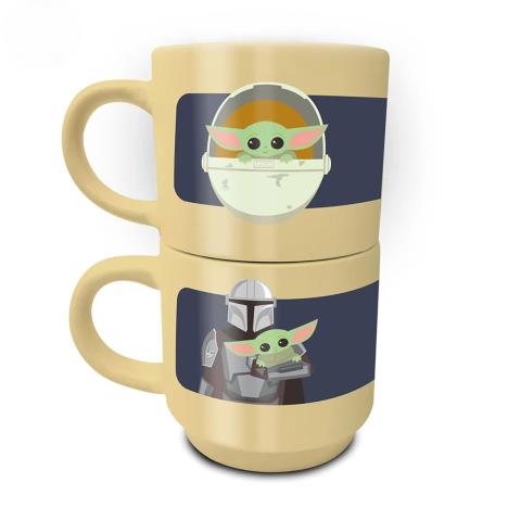 Star Wars The Mandalorian Stronger Stackable Mugs Set  £11.99