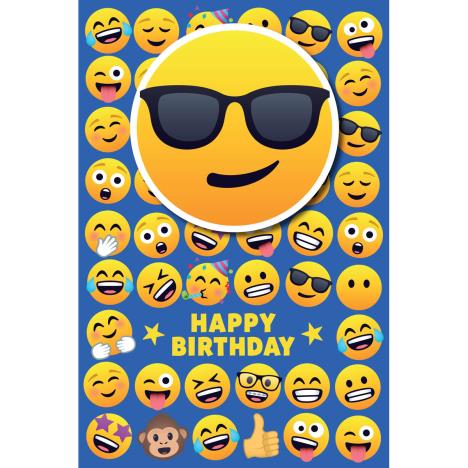 Happy Birthday Joy Pixels Emoji Birthday Card  £2.69