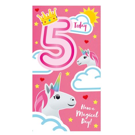 5 Today Joy Pixels 5th Birthday Card  £2.10