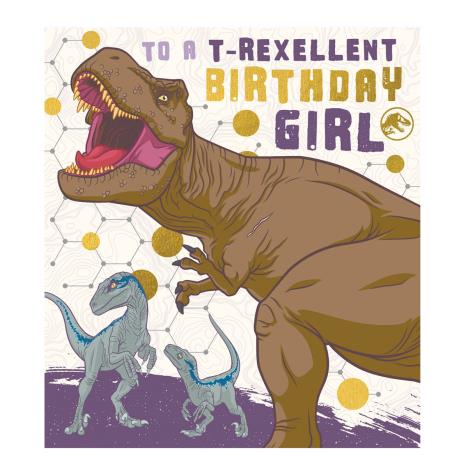 Birthday Girl Jurassic World Birthday Card  £2.10