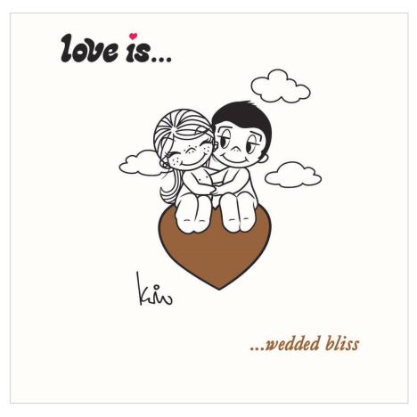 Love Is Wedded Bliss Wedding Card  £2.45