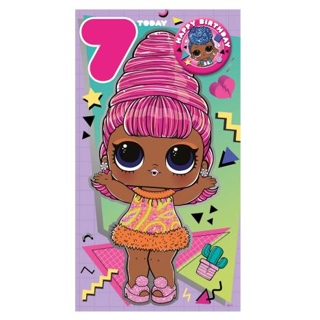 LOL Surprise 7th Birthday Card with Badge  £2.69