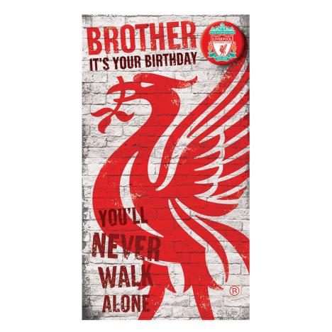 Brother Liverpool FC Birthday Card with Badge  £2.69