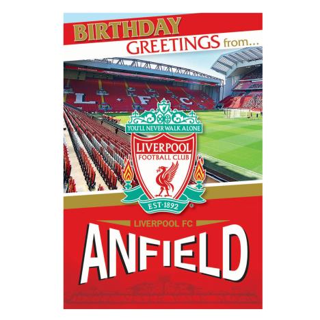 Liverpool FC Anfield 3D Pop Up Stadium Birthday Card (LP057-2