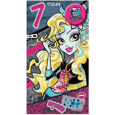 Monster High 7 Today 7th Birthday Card with Badge  £2.39