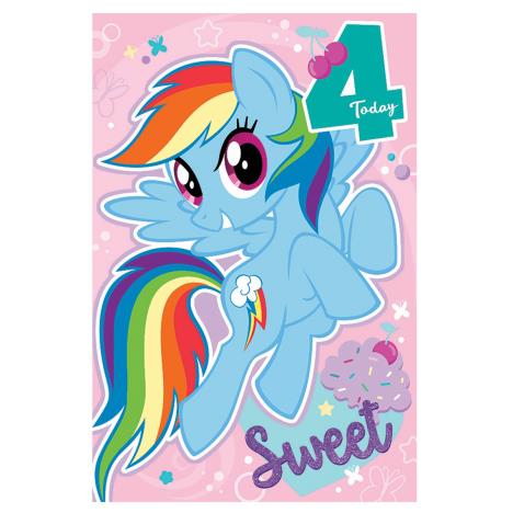 4th Birthday My Little Pony Birthday Card  £2.69