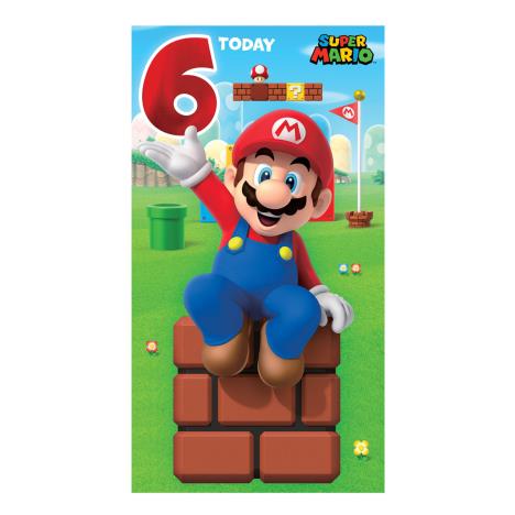 6 Today Super Mario 6th Birthday Card  £2.10
