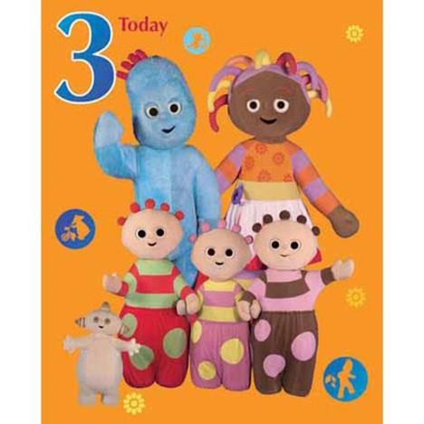 In The Night Garden 3 Today Large 3rd Birthday Card  £3.40