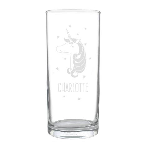 Personalised Unicorn Engraved Hi Ball Glass  £9.99