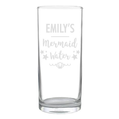 Personalised Mermaid Water Hi Ball Glass   £9.99