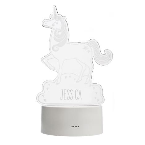 Personalised Unicorn LED Colour Changing Night Light  £19.99