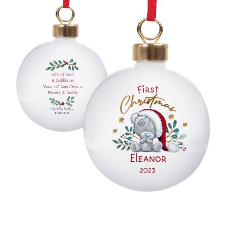 Personalised First Christmas Me to You Bauble   £12.99