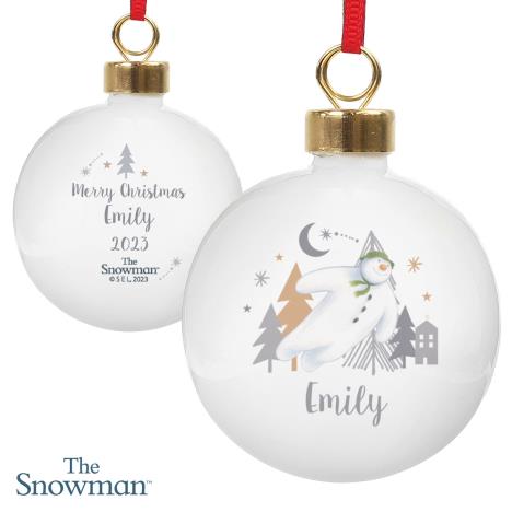 Personalised The Snowman Magical Adventure Bauble   £12.99