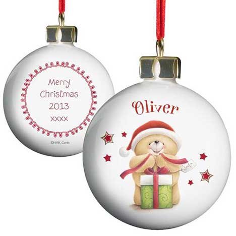 Personalised Forever Friends Christmas Bauble  £11.99