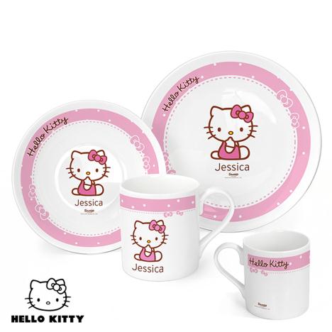 Personalised Hello Kitty Bow Breakfast Set  £32.99