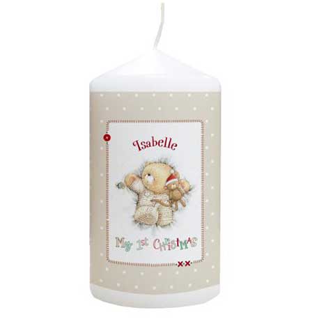 Personalised Forever Friends My 1st Christmas Candle  £10.99