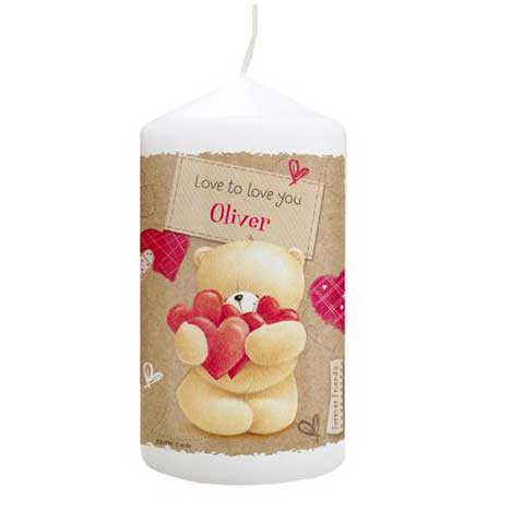 Personalised Forever Friends Love Heart Candle  £10.99
