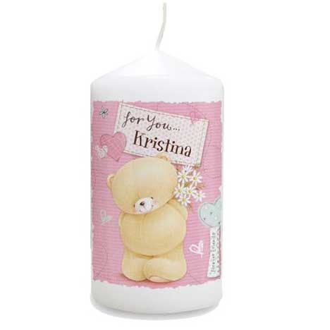 Personalised Forever Friends Pink Craft Candle  £10.99