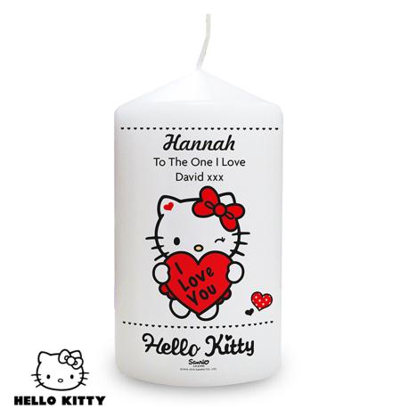 Personalised Hello Kitty I Love You Candle  £10.99