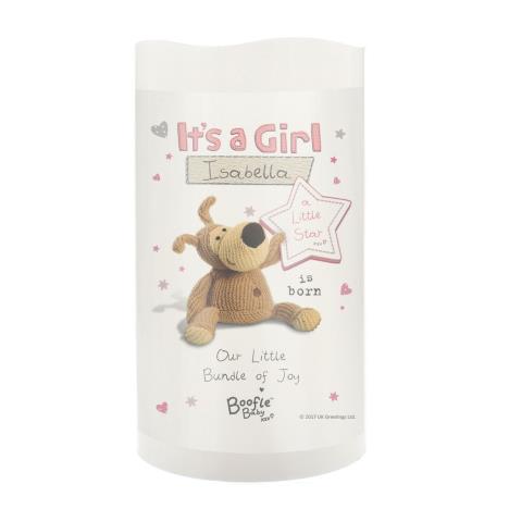 Personalised Boofle Its a Girl Nightlight LED Candle   £14.99