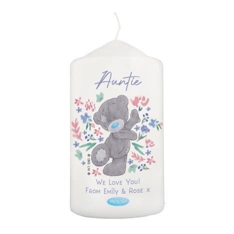 Personalised Me to You Floral Pillar Candle   £14.99