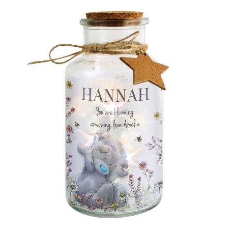 Personalised Floral Me to You LED Glass Jar   £17.99