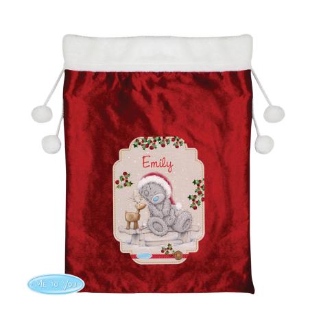 Personalised Me to You Reindeer Luxury Pom Pom Christmas Sack   £22.99