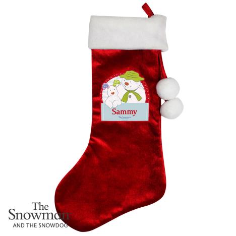 Personalised The Snowman & The Snowdog Luxury Stocking  £14.99