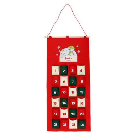 Personalised The Snowman & The Snowdog Felt Advent Calendar  £19.99