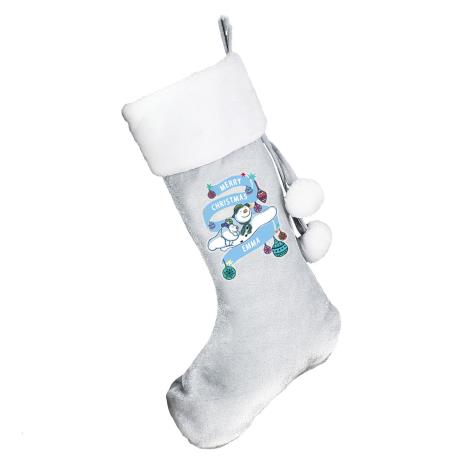 Personalised The Snowman & The Snowdog Luxury Stocking  £16.99