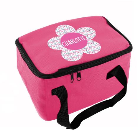 Personalised Flower Pink Lunch Bag   £16.99